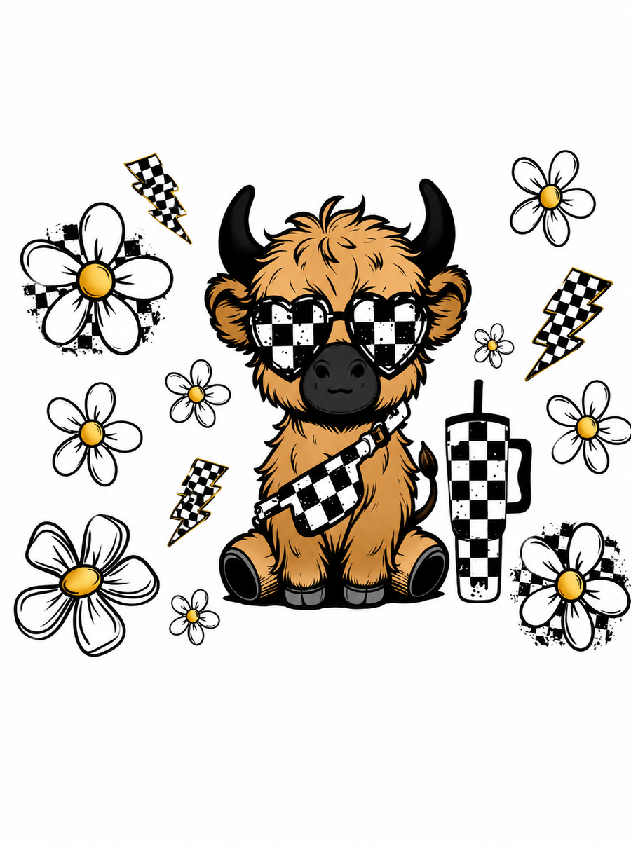 Highland Cows/Butterflys