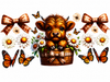 Highland Cows/Butterflys