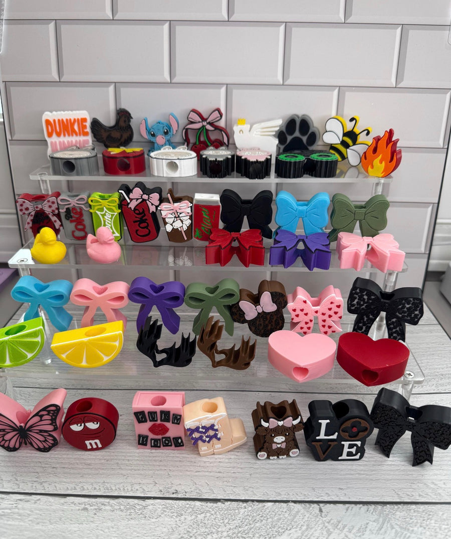 Custom 3d Straw Toppers
