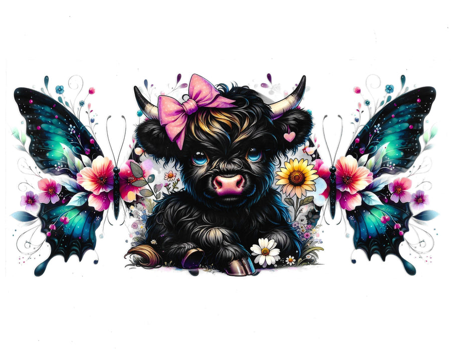 Highland Cows/Butterflys