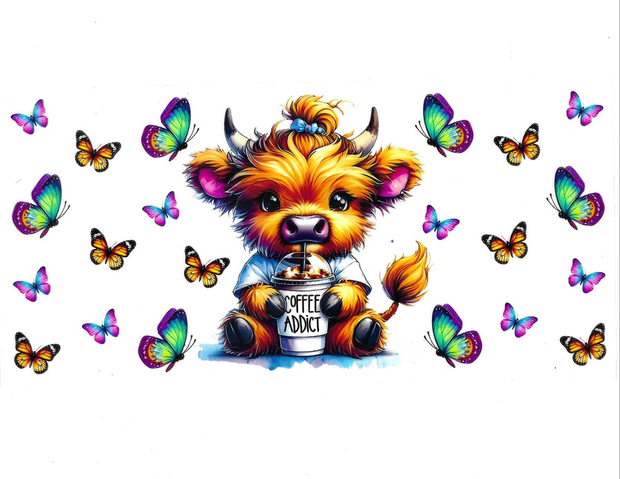 Highland Cows/Butterflys