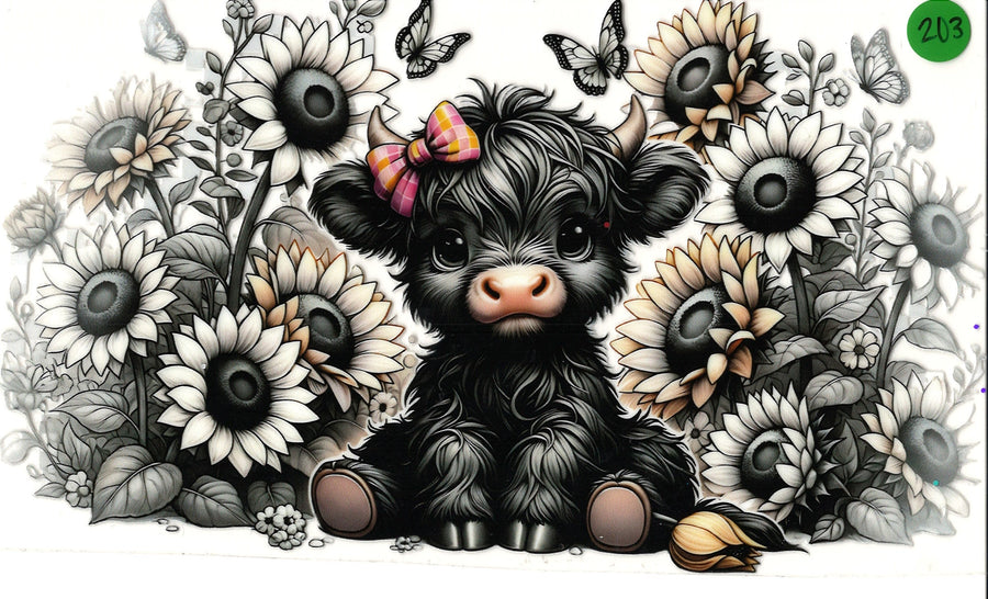 Highland Cows/Butterflys