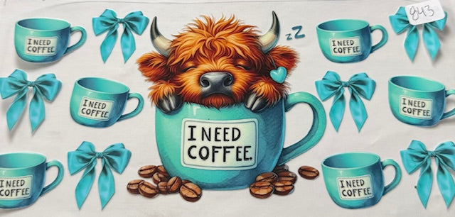 Highland Cows/Butterflys