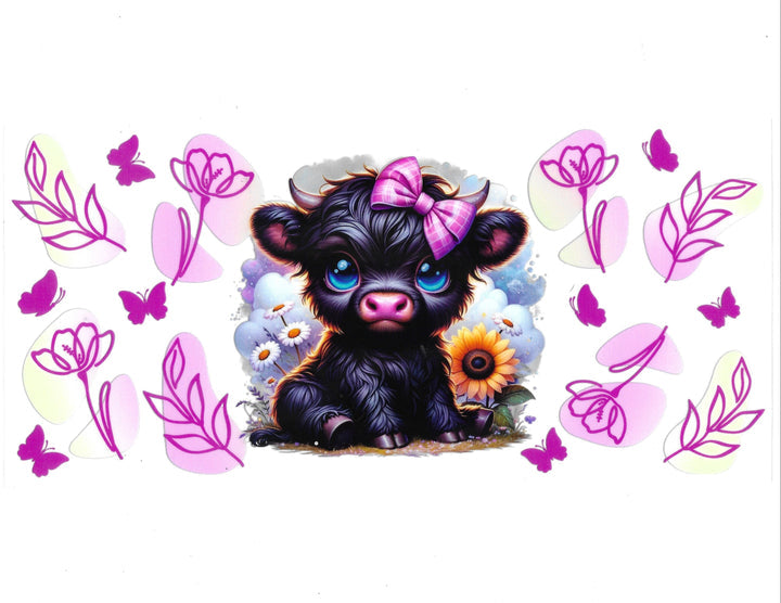 Highland Cows/Butterflys
